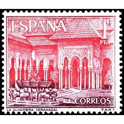 1 عدد  تمبر مناظر - Alhambra, Granada - اسپانیا 1964