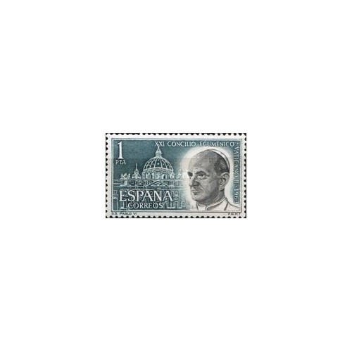 1 عدد  تمبر شورای واتیکان - اسپانیا 1963