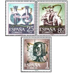 3 عدد  تمبر کنگره موسسات فرهنگی اسپانیا - اسپانیا 1963