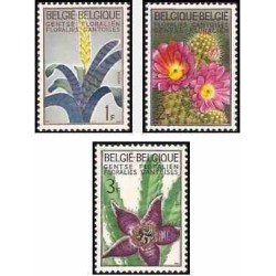 3 عدد تمبر نمایشگاه گل در گنت - بلژیک 1965