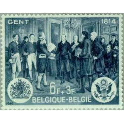 1 عدد تمبر 150مین سال پیمان صلح بین ایالات متحده آمریکا و انگلستان - بلژیک 1964