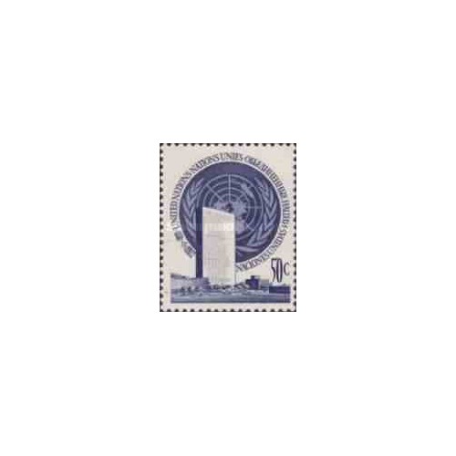 1 عدد تمبر سری پستی - نیویورک سازمان ملل 1951 قیمت 3.4 دلار