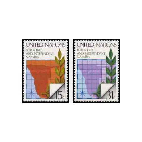 2 عدد تمبر سال بین المللی کودک - نیویورک سازمان ملل 1979