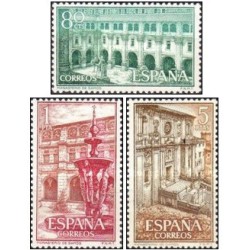 3 عدد  تمبر دیرها و صومعه ها - اسپانیا 1960