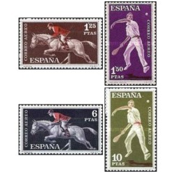 4 عدد  تمبر ورزشی - هوائی - اسپانیا 1960 قیمت 3 دلار