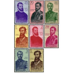 8 عدد  تمبر تاریخچه کشف و فتح آمریکا - اسپانیا 1960 قیمت 9.86 دلار