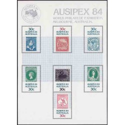 سونیرشیت نمایشگاه جهانی تمبر آسیپکس ملبورن - استرالیا 1984
