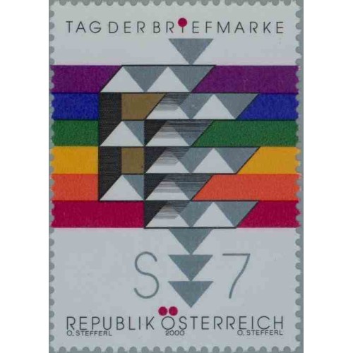 1 عدد تمبر روز تمبر - اتریش 2000