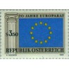 1 عدد تمبر بیستمین سالگرد شورای اروپا - اتریش 1969