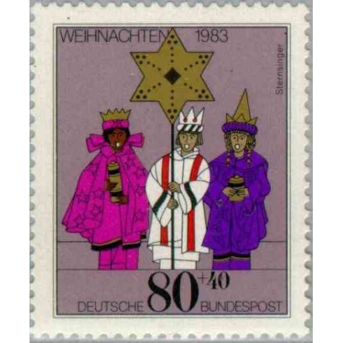 1 عدد تمبر کریستمس - جمهوری فدرال آلمان 1983