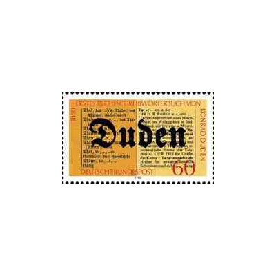 1 عدد تمبر صدمین سالگرد اولین دیکشنری کونراد دودن - جمهوری فدرال آلمان 1980