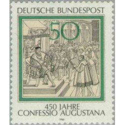 1 عدد تمبر 450مین سال اعتراف نامه آگوستینو - جمهوری فدرال آلمان 1980
