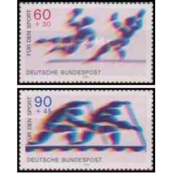 2 عدد تمبر ورزشی - جمهوری فدرال آلمان 1979