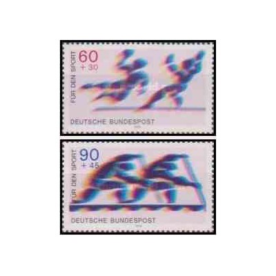 2 عدد تمبر ورزشی - جمهوری فدرال آلمان 1979