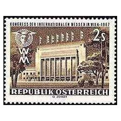 1 عدد تمبر کنگره بین المللی نمایشگاه بازرگانی - اتریش 1967
