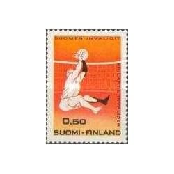 1 عدد  تمبر صندوق های معلولان فنلاند  - فنلاند 1970