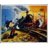 سونیرشیت قطار اکسپرس شرقی میکی ماوس- شخصیتهای کارتونی والت دیسنی-  اوگاندا 1996 قیمت 9 دلار