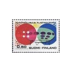 1 عدد  تمبر صنایع پلاستیک  - فنلاند 1971
