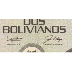 اسکناس 2 بولیویانوس - بولیوی 1986