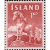 1 عدد  تمبر سری پستی - ارزش اضافی - ایسلند 1960