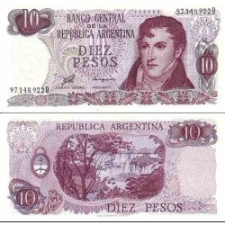 اسکناس 10 پزو - آرژانتین 1976