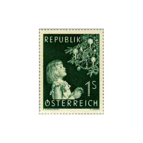 1 عدد تمبر کریستمس - اتریش 1953