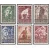6 عدد تمبر خیریه زندانیان جنگ - اتریش 1947