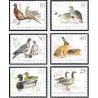 6 عدد تمبر پرندگان و خرگوشهای سحرائی - جمهوری دموکراتیک آلمان 1968