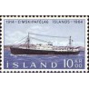 1 عدد  تمبر  پنجاهمین سالگرد شرکت کشتی بخار ایسلند - ایسلند 1964