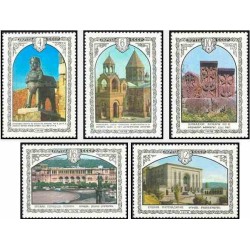 5 عدد تمبر معماری ارمنستانی - شوروی 1978