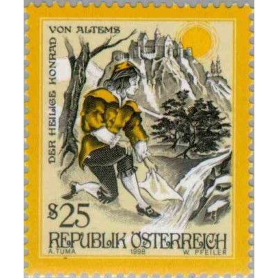 1 عدد تمبر افسانه ها و داستانها - اتریش 1998 قیمت 5.6 دلار