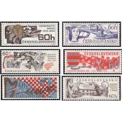6 عدد تمبر مناسبتهای مختلف - چک اسلواکی 1969