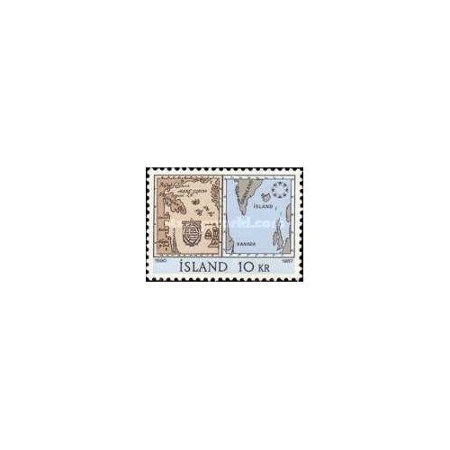 1 عدد  تمبر  اکسپو '67 - مونترال، کانادا - ایسلند 1967