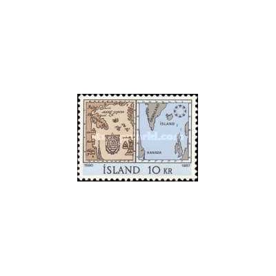1 عدد  تمبر  اکسپو '67 - مونترال، کانادا - ایسلند 1967