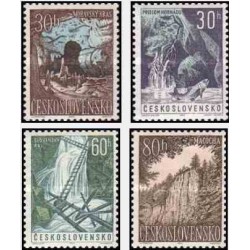 4 عدد تمبر مناظر طبیعی - چک اسلواکی 1963 قیمت 3.5 دلار