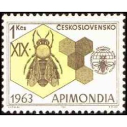 1 عدد تمبر 19مین نمایشگاه بین المللی زنبورداری - چک اسلواکی 1963