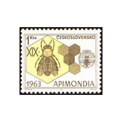 1 عدد تمبر 19مین نمایشگاه بین المللی زنبورداری - چک اسلواکی 1963