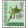 1 عدد  تمبر  سری پستی  - گلها - 50aur- ایسلند 1968
