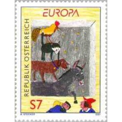 1 عدد تمبر مشترک اروپا - Europa Stamp - افسانه پریون - اتریش 1997 قیمت 2.7 دلار