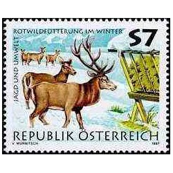 1 عدد تمبر شکار و محیط زیست - اتریش 1997
