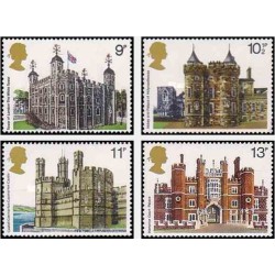 4 عدد تمبر معماری انگلیسی - انگلیس 1978