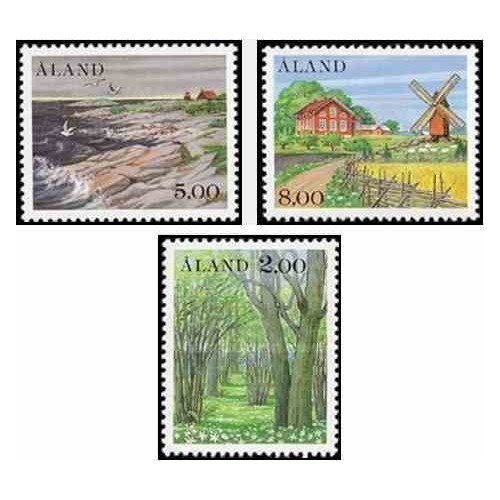 3 عدد تمبر مناظر - آلاند 1985 قیمت 6.5 دلار