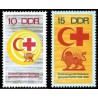 2 عدد تمبر صلیب سرخ  - شیر و خورشید - جمهوری دموکراتیک آلمان 1969