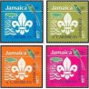 4 عدد تمبر ششمین مجمع پیشاهنگان - جامائیکا 1977