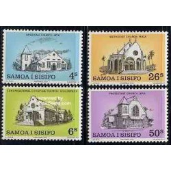 4 عدد تمبر کریستمس - ساموا 1979