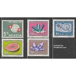 5 عدد تمبر پروپارتیا - سوئیس 1959