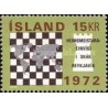1 عدد  تمبر  قهرمانی شطرنج جهان - ایسلند 1972