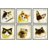 6 عدد تمبر گربه ها - یکی از تمبرها با تصویر گربه ایرانی - رومانی 2006