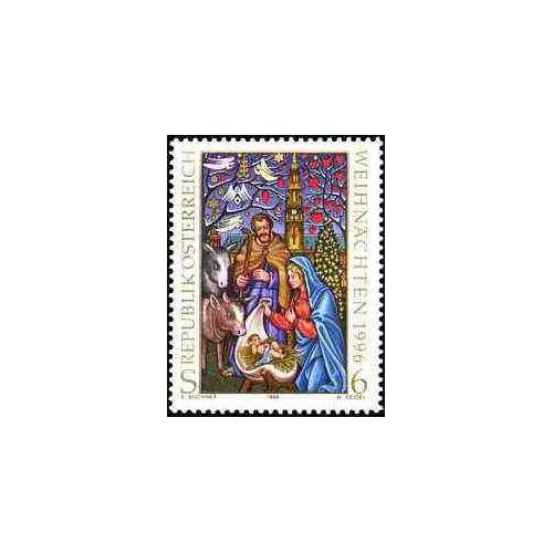 1 عدد تمبر کریستمس - اتریش 1996