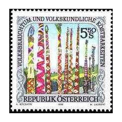 1 عدد تمبر  گنجینه رسوم ملی و فرهنگ عامه -Prang Rods - اتریش 1996